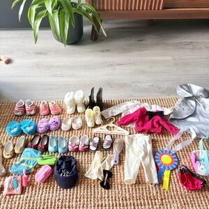american girl doll bundle - shoes, clothes, accessories